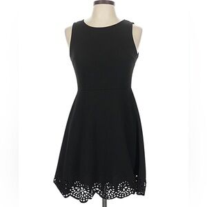 Chic Black Sleeveless Mini Dress